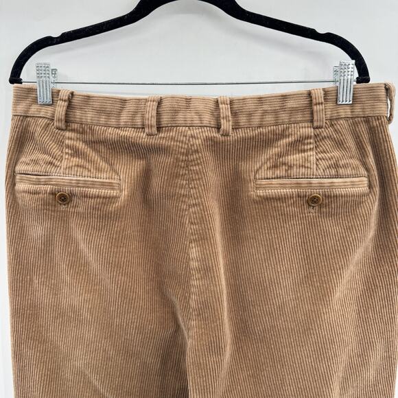 Brooks Brothers Clark Corduroy Dress Pants Mens 36x30 Brown Actual 36X29 Stretch - Picture 4 of 12
